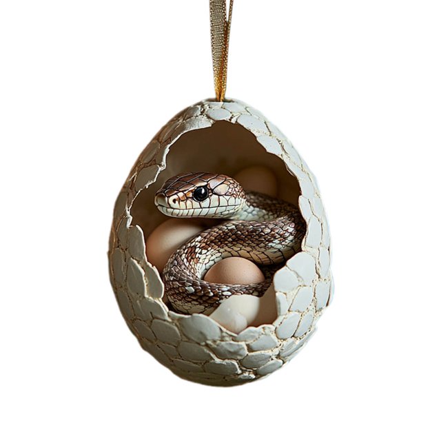 Decoraciones de Árbol de Navidad Bonita Navidad Granja Huevos de Navidad Bebé Animales Pato Dinosaurio Serpiente Huevos Decoraciones de Navidad Colgante de Árbol de Navidad Ornamentos de Árbol de Navi