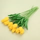 thumbnail image 3 of 10 piezas ramo artificial Mini simulación tulipán decoración de boda amarillo JShteea Libre de BPA, 3 of 8