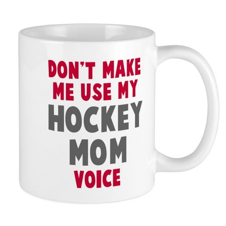 

CafePress - Hockey Mom Voice Mug - Ceramic Coffee Tea Novelty Mug Cup 11 oz