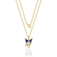 thumbnail image 4 of Sanrio Hello Kitty Brass Yellow Gold Plated and Light Rose Crystal Kuromi Pendant - 18'' Chain, Officially Licensed, 4 of 4