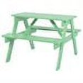 thumbnail image 2 of Children's Mint Green Outdoor Wooden Garden Patio Picnic Table, 2 of 2