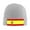 Gray, variant on Spanish Flag Beanie Hat Men Women Warm Printed Cap Knit Beanies Hats Outdoor Winter Gray