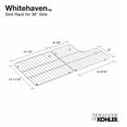 thumbnail image 2 of Kohler K-6639-ST 36 in. Whitehaven Steel Sink Rack, 2 of 4