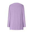 thumbnail image 5 of Women's Fashion Casual Solid Color Pocket Solid Color Cardigan Long Sleeved Coat Fancy Cardigan Womens Dusters And Kimonos Women Cardigan Sweaters for Fall plus Size Swing Cardigan plus Size Sweater, 5 of 5