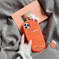 thumbnail image 3 of 3D Cute Character Vivid Lying Sleeping Rabbit Carrot Design Case Compitable with iPhone XR Girls Women Fun Animal Soft Silicone Cover Anti-Scratch Pho, 3 of 4