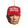 thumbnail image 2 of Patriótico Donald Trump 2024 Adorno Navideño 2D Acrílico Dibujos Animados (11), 2 of 6
