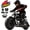 BLACK, variant on Gas Powered Mini Dirt Bike for Adult and Youth, 30Mph Off Road Dirt Bike Upgrade To A 4 Stroke Engine with 105cc Large Displacement, Weight Support Up To 165 Lbs ,BLACK