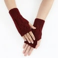 thumbnail image 4 of AWZXDE Ladies Warm Knit Fingerless Gloves Convertible Mittens with Fashion Flowers for Women - Stylish and Functional Winter Accessories ,One Size, 4 of 6