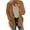 Coffee coats for women, variant on Baikeli Winter Jackets For Women Women Casual Plus Size Plush Sweater Pockets Outerwear Buttons Cardigan Coat