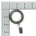 thumbnail image 2 of Lumino 1" Pewter Curtain Clip Rings (7 pack), 2 of 4