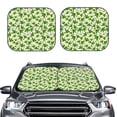 thumbnail image 2 of Wukai Cartoon Frogs Print Windshield Sun Shade, Car Front Window Shades Sunshade Cover Sun Visor Shield Block Automotive Interior Protector Blocks UV Rays-Medium, 2 of 6