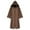 194# Coffee, variant on oqasdz Halloween Girls Coats Children Kids Boys Solid Color Hooded Cape Party Dance Performance Cloak Fashion Top Coat Outwear Size 4 Y-5 Y