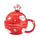 thumbnail image 4 of Taza de cerámica navideña, taza de Papá Noel, regalo creativo de Navidad, taza de regalo, taza de Navidad Rojo, 4 of 9