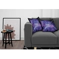 thumbnail image 3 of Ambesonne Galaxy Throw Pillow Cover 2 Pack, Outer Space Fantasy, 18", Purple Black, 3 of 5