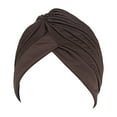 thumbnail image 2 of D-GROEE Stretch Pleated Turbans Fabric Turban Anti-UV Sun-proof Head Turbans Head Turbans No Brim Beanie Hat Party Turbines for Women Girls, 2 of 7