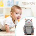 thumbnail image 3 of Lindo Hámster Parlante Peluche Animal Peluche Muñeca Registro (gris), 3 of 7