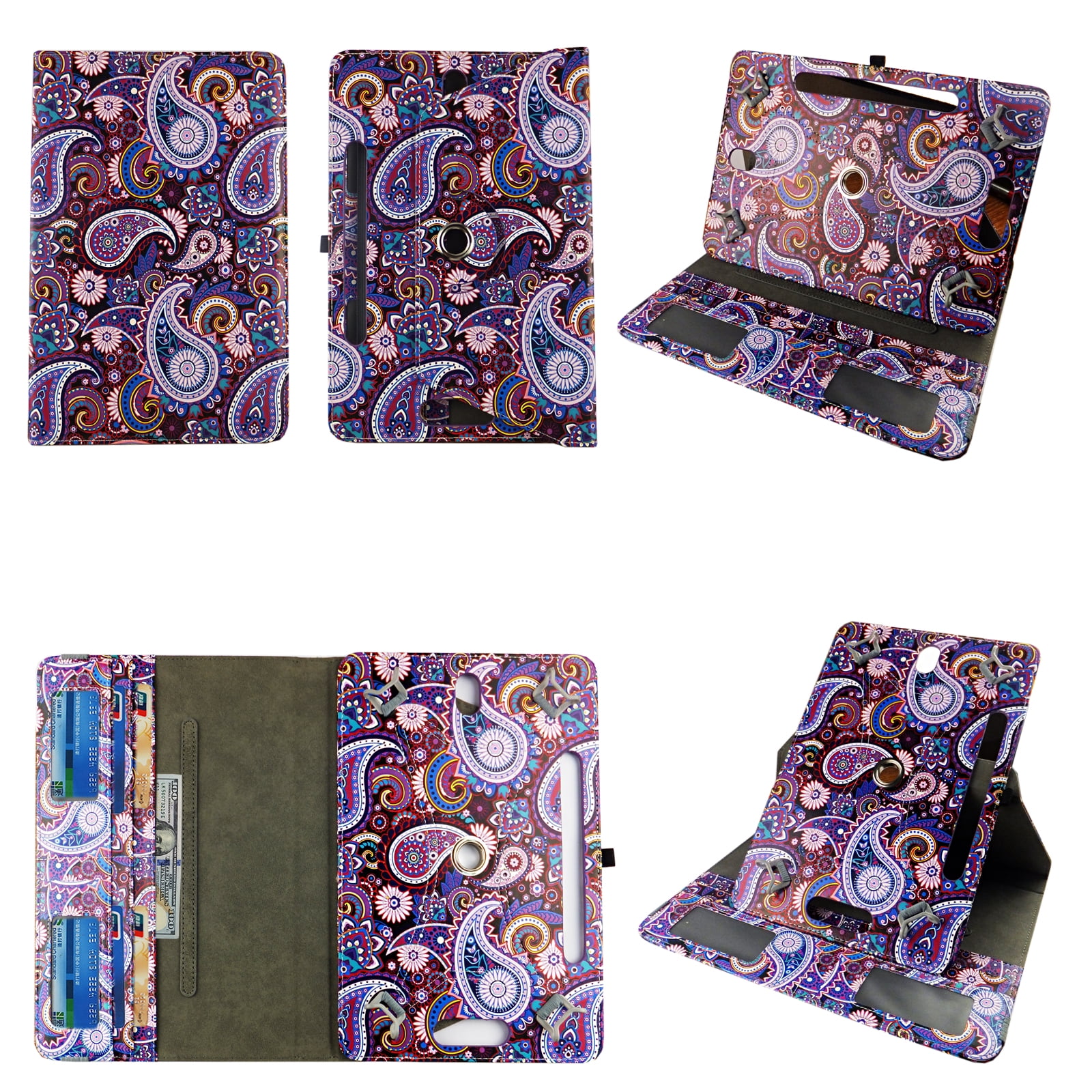 Purple Paisley Tablet case 8 inch for Acer Iconia Tab 8" 8inch android