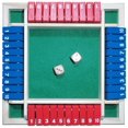 thumbnail image 1 of ConPush Shut The Box - Juego educativo de habilidades numéricas para 4 jugadores, juego de dados de regalo, juguete de mesa para 2-4 jugadores, juego digital Flop (azul y rojo), 1 of 5