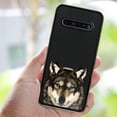 thumbnail image 5 of FINCIBO Soft TPU Black Case Slim Cover for LG V60 ThinQ 6.8", Animal Gray Wolf, 5 of 6