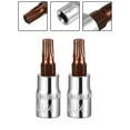 thumbnail image 2 of 2pcs T30 Bit Sockets 1/4 Inch Drive S2 Steel T30 Torx Bit Sockets S2 Steel, 2 of 8