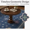 thumbnail image 4 of TURCURNO Non Slip Washable Area Rug 5x7 Living Room Rug,Farmhouse Vintage Star Geometric Medallions Rugs for Bedroom,Under Table,Dining Room,Midnight Blue, 4 of 9