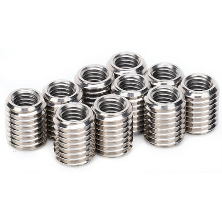 

10Pcs Reducer Nut Thread Conversion Stainless Steel Repair Sleeve Bushing Screw Fastening