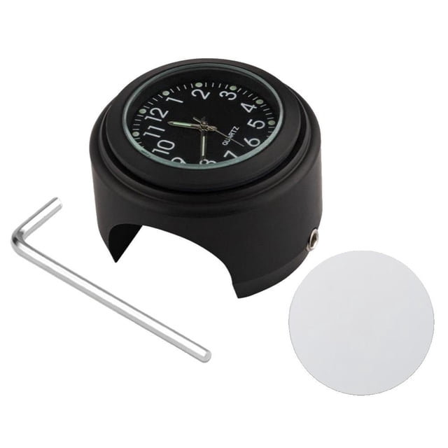 Bgsha Waterproof Motorcycle Bike Handlebar Mount Handle Clock Watch For Night Vision Motorcycle Clock
