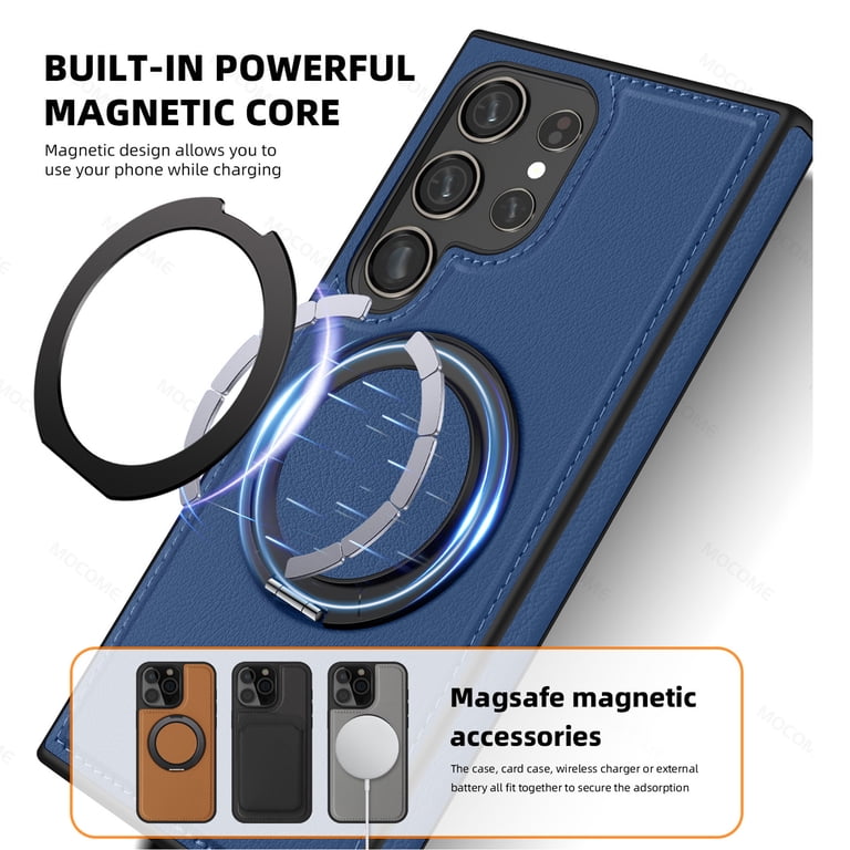 Dteck for Samsung Galaxy S22 Ultra Case PU Leather, for S22 Ultra