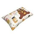 thumbnail image 3 of Bingfone Cute Bee Honey Jar Hive Bear Standard Size Pillowcase, Long Staple Pure Cotton Envelope Closure Pillow Cover,14"X20", 3 of 9