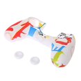 thumbnail image 2 of Coque en Silicone de Style Multicolore XYCCA + 2 Capuchons de Joystick pour les Accessoires de Protection du Contrôleur PS4 XYCCA, 2 of 5