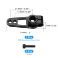 thumbnail image 2 of Aluminum Alloy 25T Steering Servo Single Sided Black Arm Horn for RC Car/Boat/Airplane Boat Accessories 2 Pcs, 2 of 6