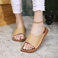 thumbnail image 3 of ATENAR Women Sandals Summer Beach Sandals for Women Fashion Shoes Women Khaki 7, 3 of 9