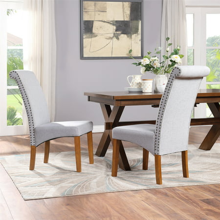Customer Favorite Dining Chairs Set Of, Grey Dining Chairs Wood Legs