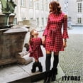 thumbnail image 5 of Robe Assortie Maman et Moi pour la Famille, Mère Fille, à Carreaux, Tenues de Fête, 5 of 5