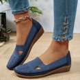 thumbnail image 3 of Womens Knit Orthopedic Wedges Slip on Loafers Fall Casual Walking Driving Non Slip Work Shoes, 3 of 7