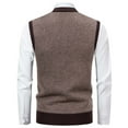 thumbnail image 5 of COSFO Fleece Sweater Vest Men Argyle V Neck Pullover Casual Sweater Business Sleeveless Knitted Slim Fit Men's Tank Tops, 5 of 5
