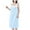 Sky Blue, variant on Women's Bath Towel Long Nightgowns Soft Shower Wrap Absorbent Spa Bathrobe Cute Patchwork Robe One Size