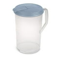 thumbnail image 6 of Sterilite 6 Pack 1 Gal Round Pitcher, Flip Lid Drink Dispenser Jug, Washed Blue, 6 of 6