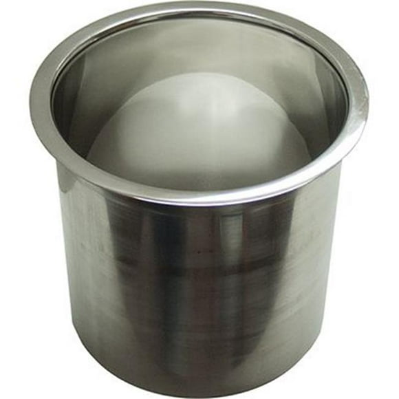 6 x 2 in. Polished Trash Grommet, Stainless Steel
