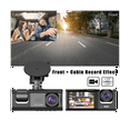 thumbnail image 3 of 3 Camera Lens Car DVR 3-Channel Dash Cam HD 1080P Front and Rear Inside Dashcam Video Recorder Night Vision, 3 of 9