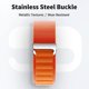 thumbnail image 2 of Correa de nailon con parte trasera en bucle (naranja, verde, negra, excepto relojes), compatible con correa Apple Watch de 38/40/41 mm, correa Apple Watch 12345678/se/ultra, Ma, 2 of 5