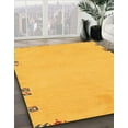 thumbnail image 2 of Ahgly Company Indoor Rectangle Abstract Orange Abstract Area Rugs, 7' x 10', 2 of 6