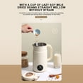 thumbnail image 6 of Bxaolu 30 oz Nut Milk Maker Machine, 8 in 1 Soy Milk Maker with Measuring Cup, Plant Based Milk Maker for Almond, Oat, with Delay Start/Keep Warm/Self Cleaning, Cream, 6 of 9