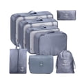 thumbnail image 1 of Minnieouse Bolsa de viaje de tela Oxford 8x, gran capacidad, resistente y duradera, fácil de empacar, Kit de accesorios de viaje Envolturas para manijas de equipaje gris, 1 of 6