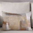 thumbnail image 3 of Brown Throw Pillow Covers, Abstract Paint Texture Retro Smudge Graffiti Art Soft Breathable Pillow Cases with Invisible Zipper for Sleeping, Small Pillowcases for Couch Bed Sofa Chair 16x24 Inches, 3 of 6