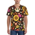 thumbnail image 4 of Haiem Hip Hop Hipster Baseball Jersey Button Down Shirts Sports Uniforms Men Women Jersey(Sunflowers Mushrooms,4X-Large), 4 of 9