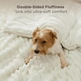 thumbnail image 5 of Fluffy Comforter Set Queen - Super Soft Faux Fur Bed Set Cream White, Warm Plush Fleece Winter Bedding, 3 Pieces, 1 Shaggy Fuzzy All Seasons Queen Size Comforter with 2 Pillowcases, 5 of 5