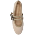 thumbnail image 5 of Journee Florene Almond Toe Mary Jane Buckle Detail Comfort Casual Flats, 5 of 11