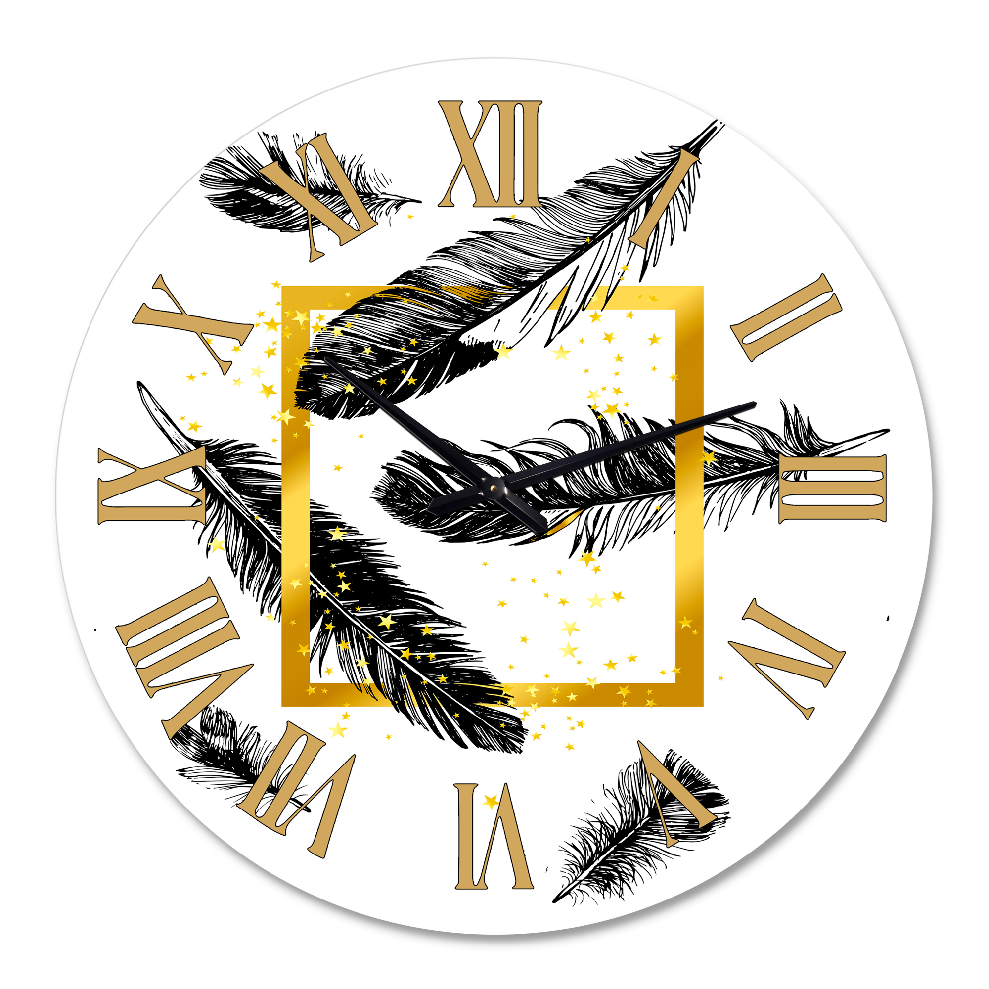 Designart 1 in Quartz Bohemian Wall Clock