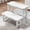 White, variant on COSYLAND Step Stool for Toddlers - Two Step Stools Toddler 300 lbs Capacity with Safety Non-Slip Design, Natural Step Stool for Bathroom, Kitchen Dual Height Step Stools for Kids White